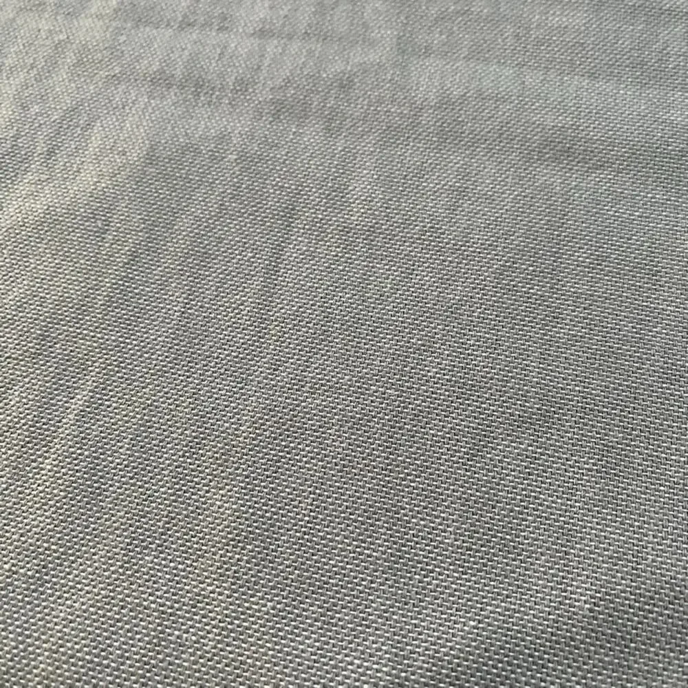 Ikea Gray Cotton Flax Blend Curtain Panels (2) 57 x 98 in Rod Pocket